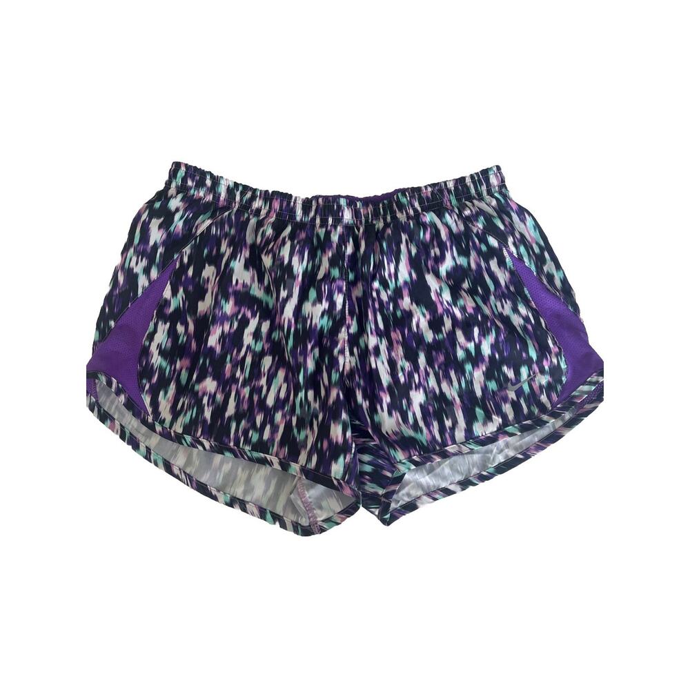 Nike Tempo Running Shorts Women's Small Black Purple Dri-Fit Athletic